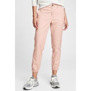 Gap Mid Rise Girlfriend Joggers chalk pink 14